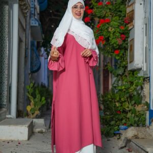 SET NAWRAS - ROSE - avec perles